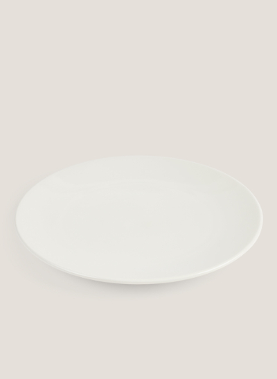 Plato marfil redondo