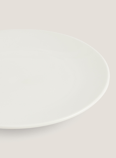 Plato marfil redondo