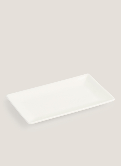 Plato tokyo rectangular blanco