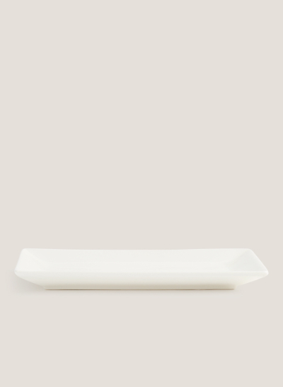 Plato tokyo rectangular blanco