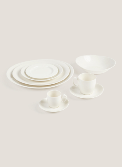 Vajilla marfil oval