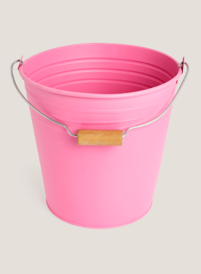 Cubos metálicos con asa