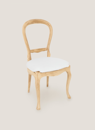 Silla holu asiento blanco