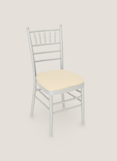 Silla chiavari plata-marfil