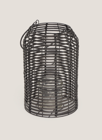 Faroles rattan negro