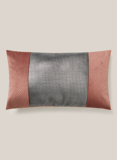 Cojín coral plata rectangular