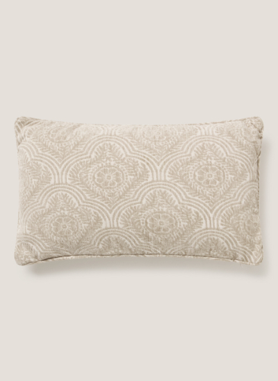 Cojín marroc crudo rectangular