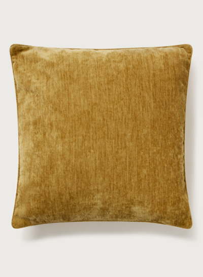 Cojín ocre cuadrado