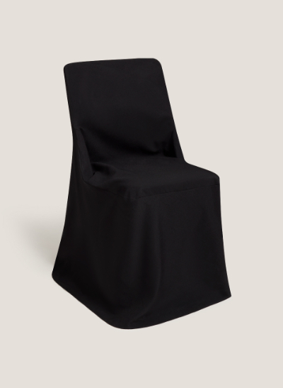 Silla plegable con funda negra