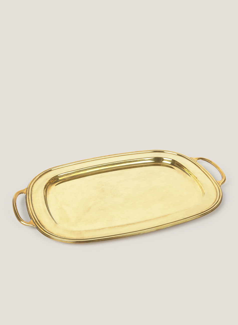 Bandeja dorada vintage