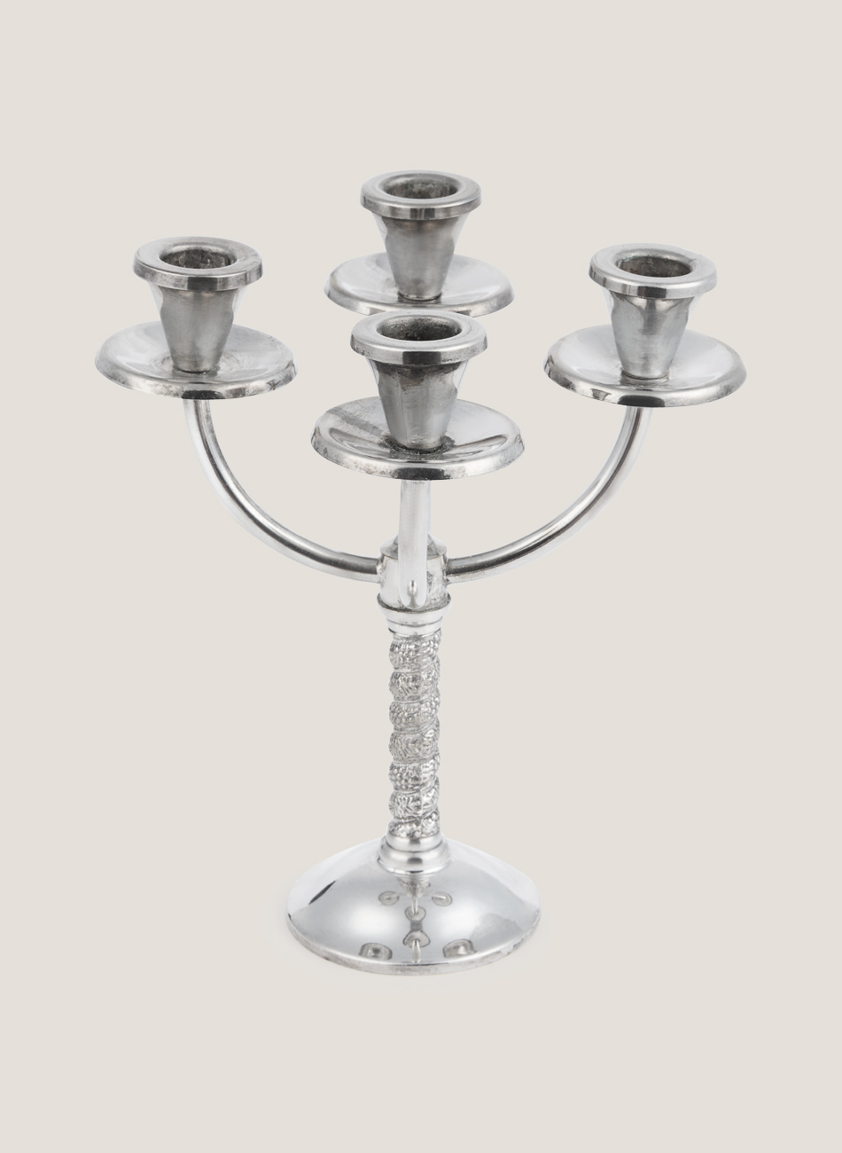 Candelabro barroc plata 4 brazos