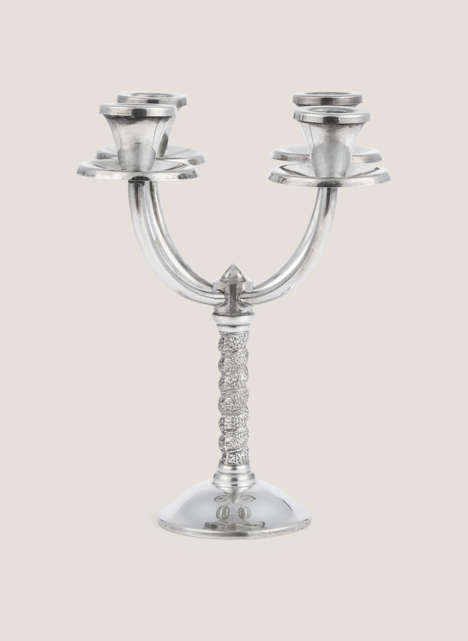 Candelabro barroc plata 4 brazos