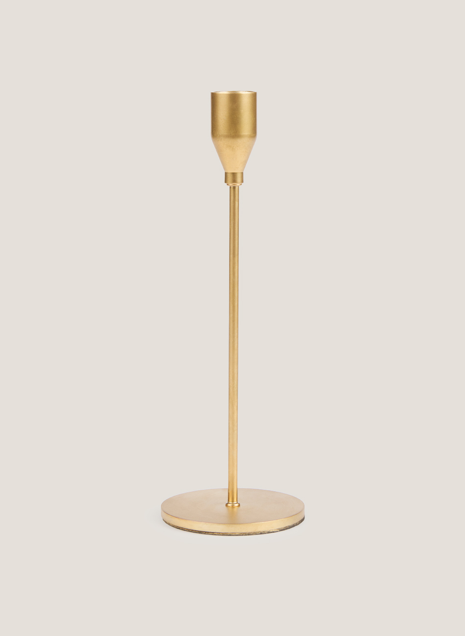 Candelabro slim dorado