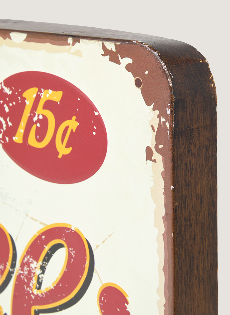 Rètol metàlic coffee