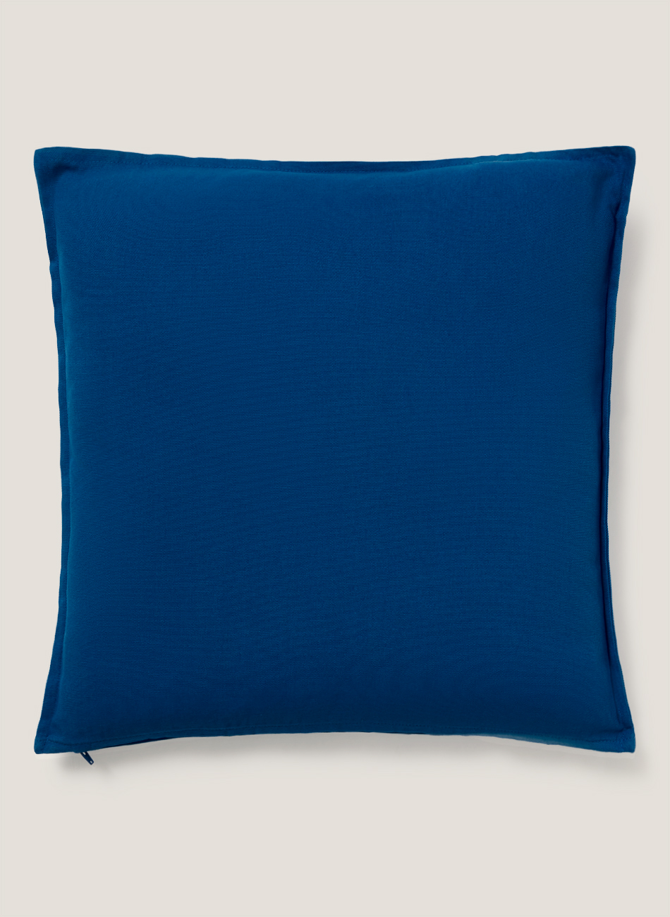 Cojín azul liso