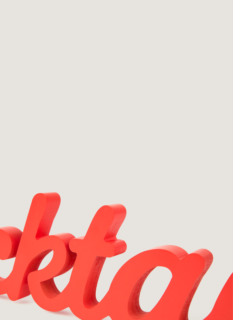 Rètol madera cocktail vermell