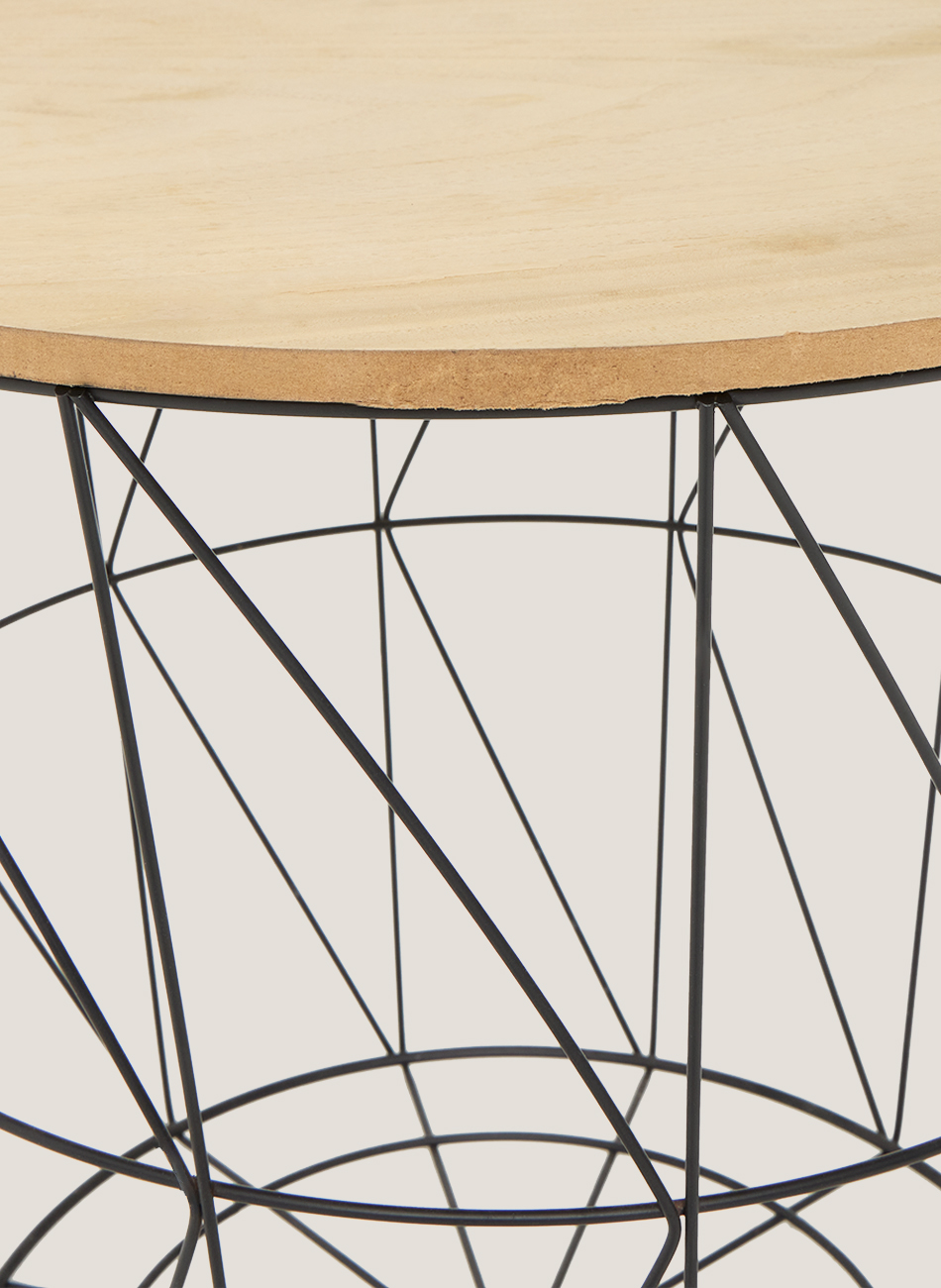 Mesa soft madera metal grande