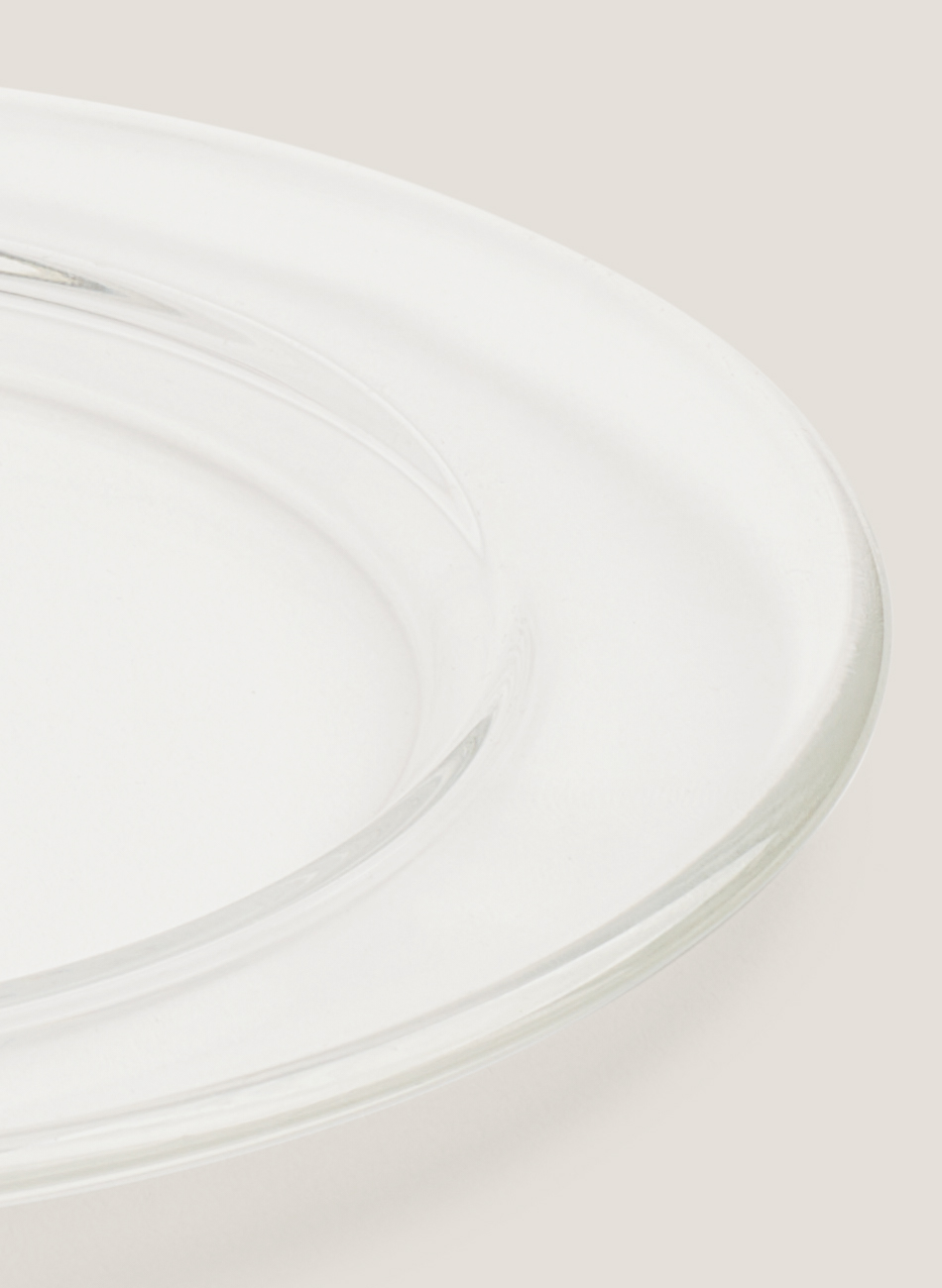 Plato cristal ala degustación