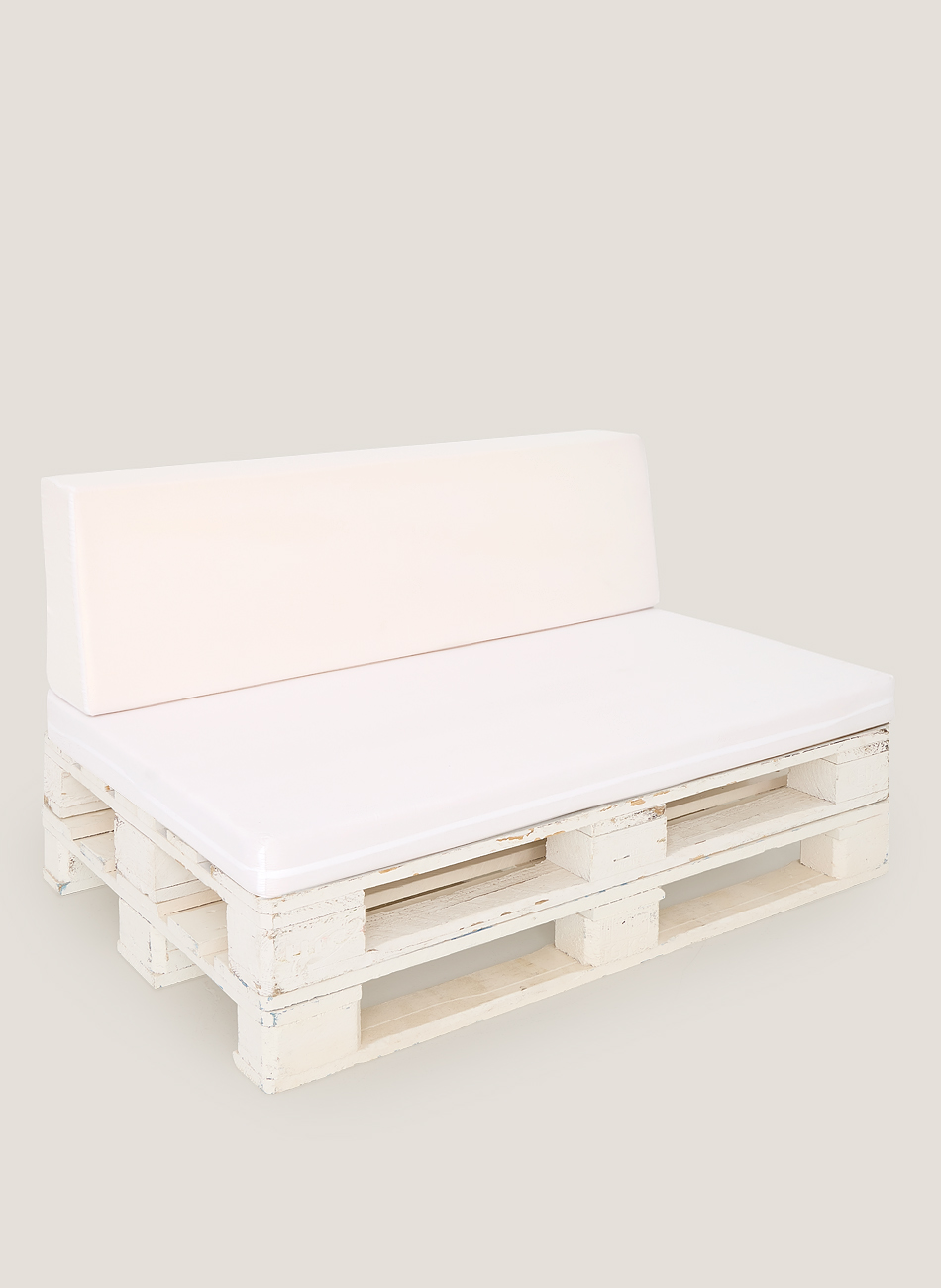 Sofá palet-blanco blanco
