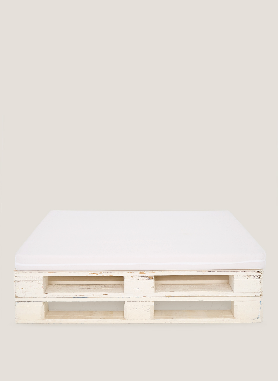 Sofá palet-blanco blanco