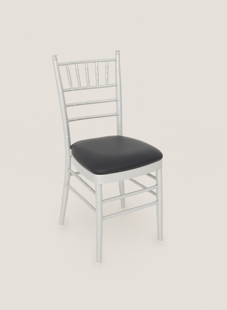 Silla chiavari plata-negro