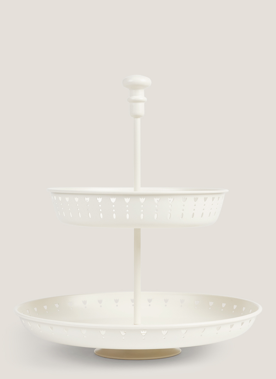 Soporte marfil 2 pisos